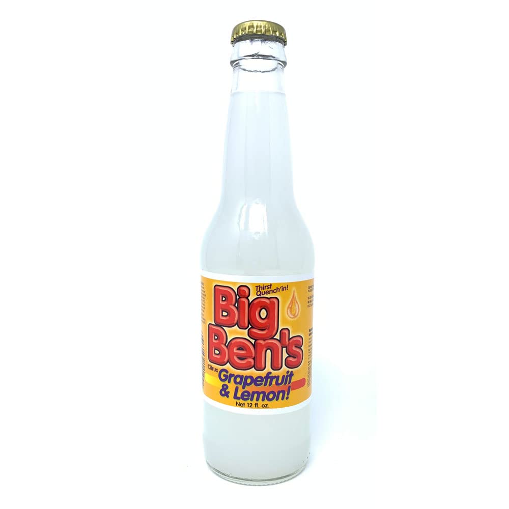Big Ben's Grapefruit & Lemon Soda - 12 OZ (96 Glass Bottles)