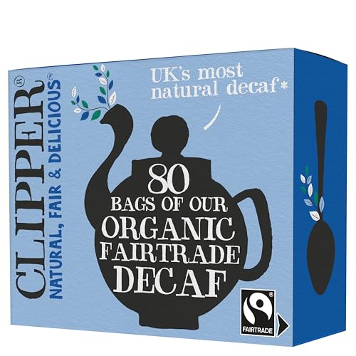 Clipper Organic Decaf Fairtrade Black Tea, 80 Tea Bags