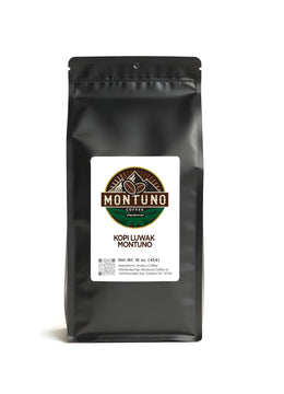 Montuno Kopi Luwak Arabica Coffee, Premium Gourmet, 1 Lb (Whole Bean)
