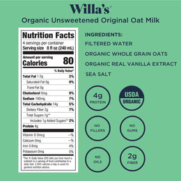 Organic Unsweetened Oat Milk