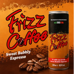 Frizz, Carbonated Coffee Drink, 8.5 Ounce (24 pack cans)
