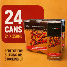 Frizz, Carbonated Coffee Drink, 8.5 Ounce (24 pack cans)
