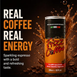 Frizz, Carbonated Coffee Drink, 8.5 Ounce (24 pack cans)