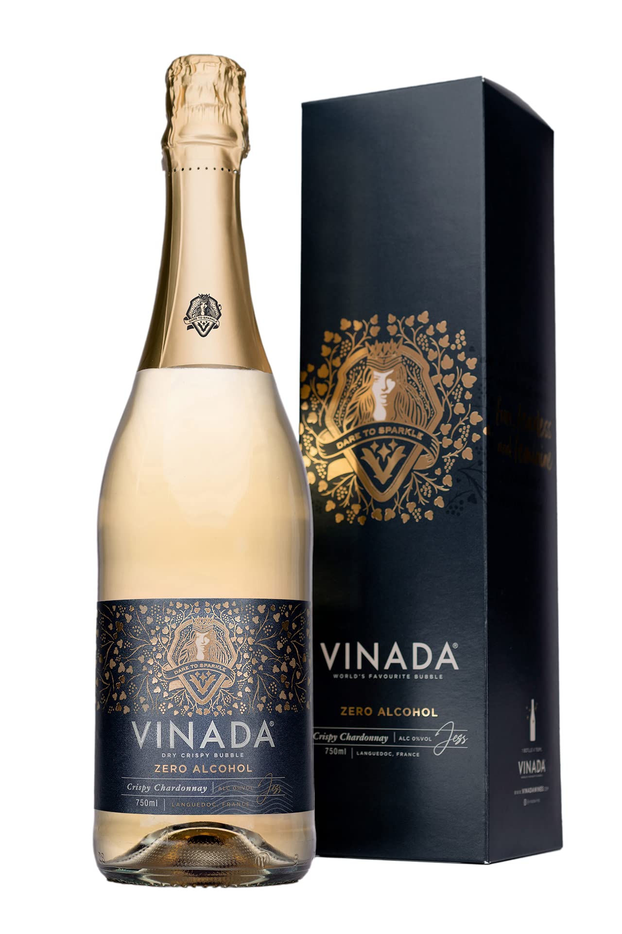Vinada - Crispy Chardonnay Gift Pack (Zero Alcohol) - 750 ml (1 Glass Bottle)