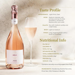 Non-Alcoholic Sparkling Rosé Wine