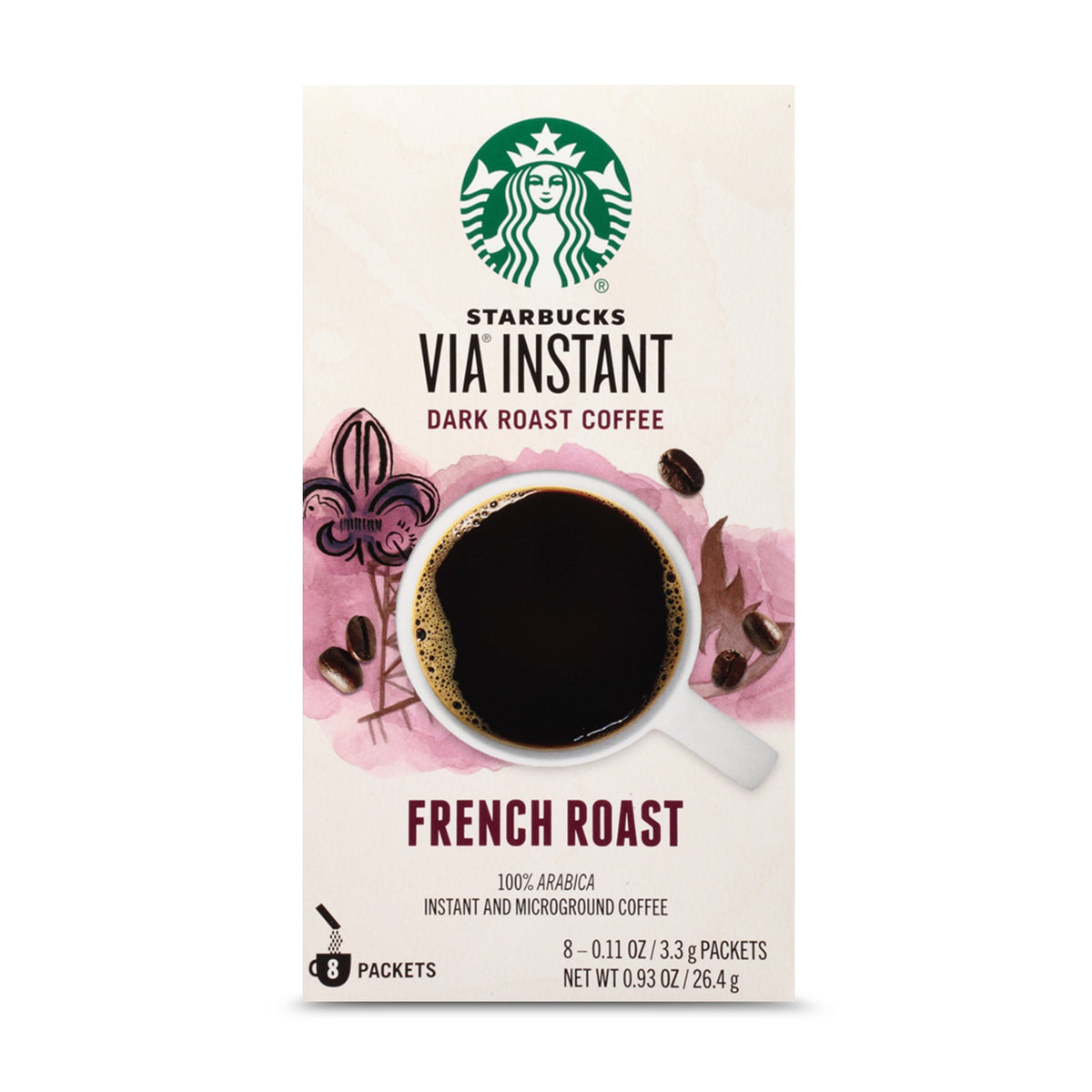 Starbucks Powder Caffeinated Via Instant Bag Yes dark_roast