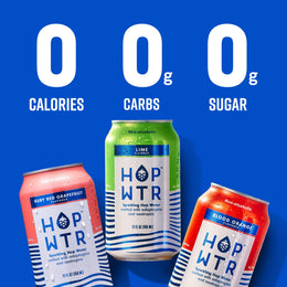 HOPWTR Citrus Variety Pack Sparkling Hop Water, NA Beer Alternative 36 Pack