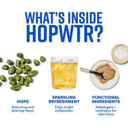 HOPWTR Citrus Variety Pack Sparkling Hop Water, NA Beer Alternative 36 Pack